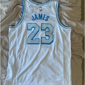 Nike NBA LA Lakers LeBron James "City Edition" Basketball Jersey Size Mens Large